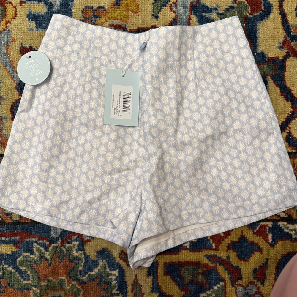 Hill House - Women's Blue Floral Shorts